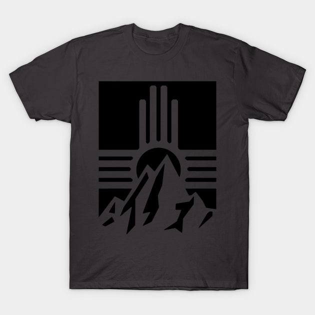 new mexico mountain sunset icon T-Shirt by pholange